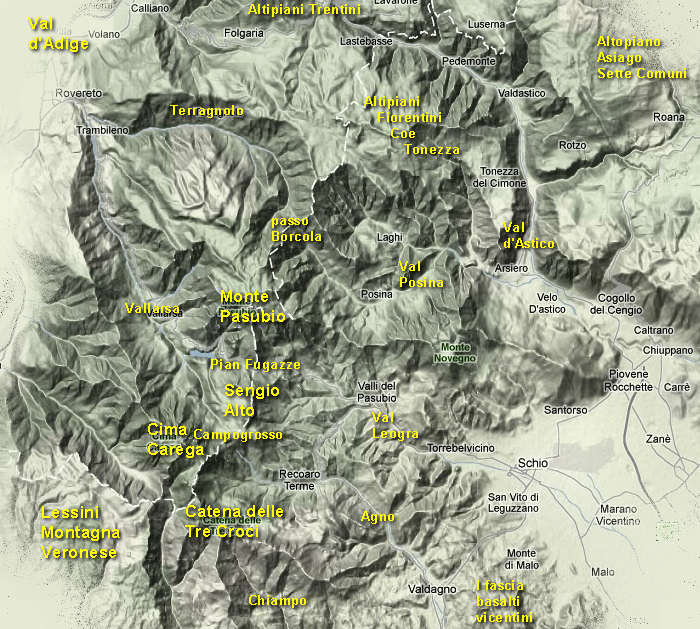 Alto Vicentino, Piccole Dolomiti, Pasubio