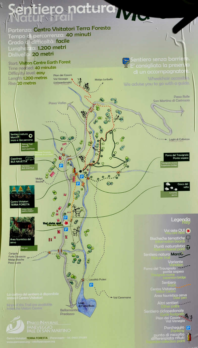 Sentiero Marciò, Centro Visite Parco Paneveggio Pale San Martino