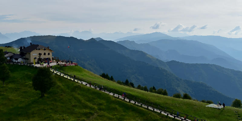 rifugio Posa Puner al Cimon del monte Cesen a Combai di Miane