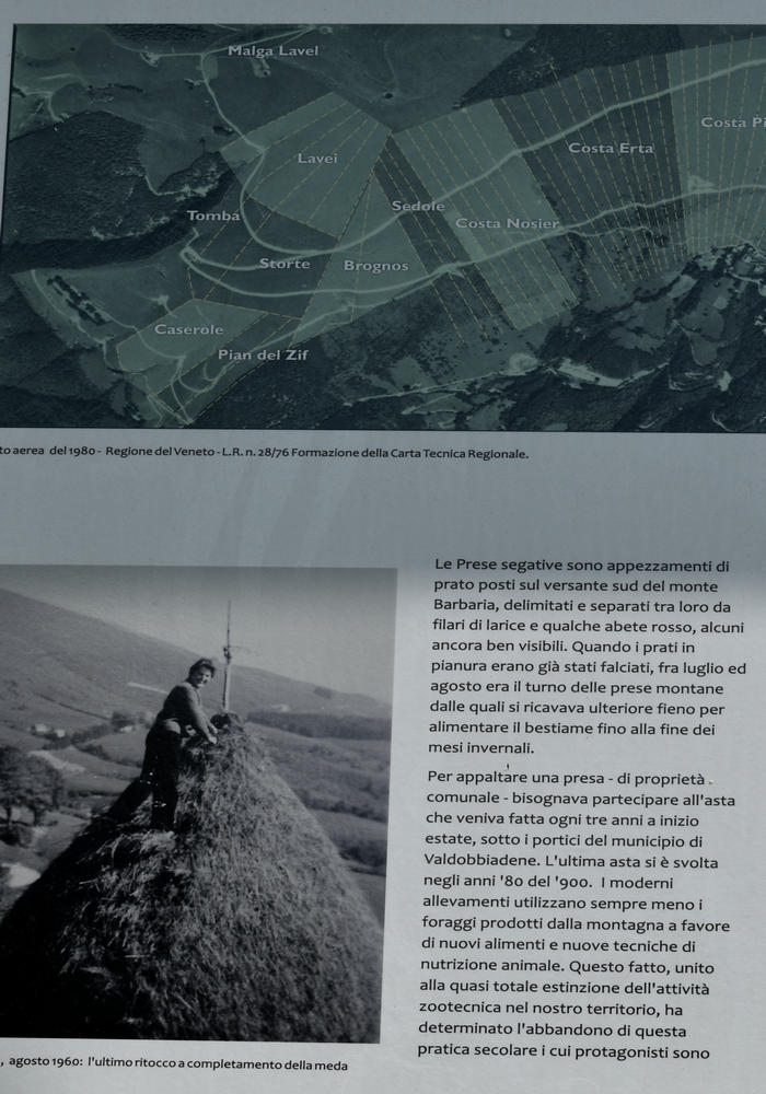 sentiero naturalistico delle Prese del Cesen, le Prese del monte Cesen