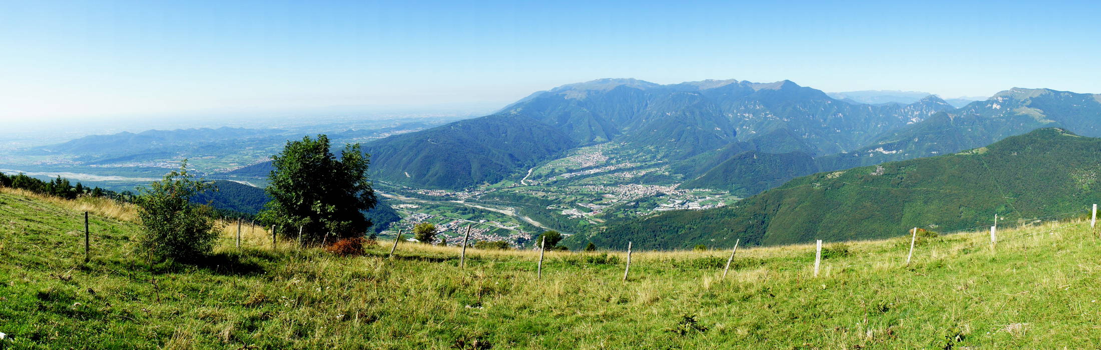 Monte Cesen nei pressi di malga Molvine