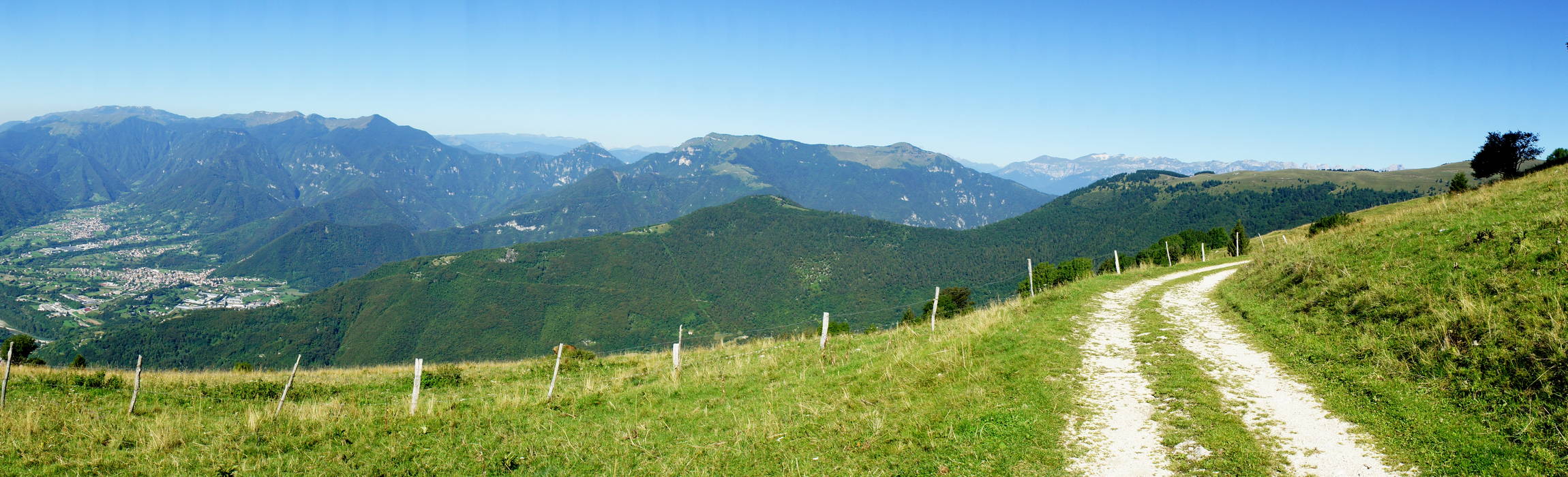 Monte Cesen nei pressi di malga Molvine