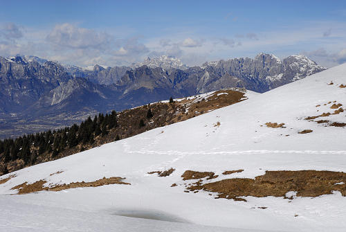sentiero delle malghe dal Pian dele Femene al Col Visentin