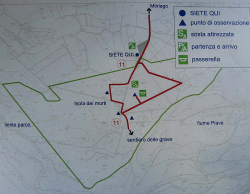 Isola dei Morti - Moriago della Battaglia - Quartier del Piave
