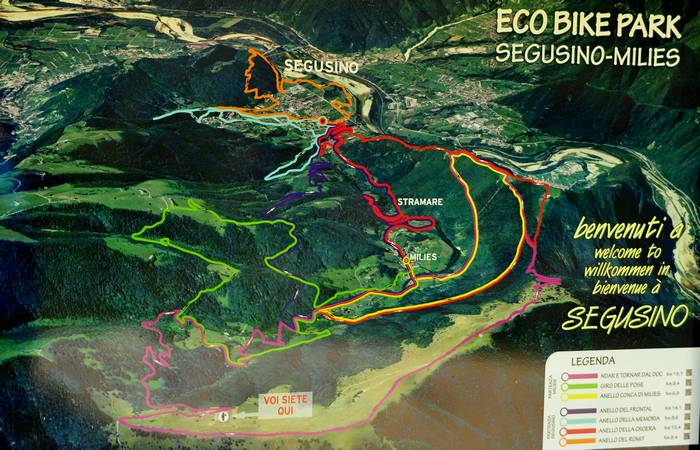 monte Cesen, Eco Bike Park Segusino Milies
