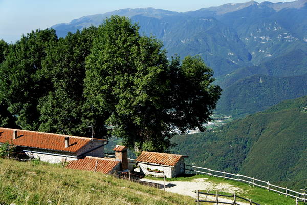 giro del monte Cesen in mountain bike, Pianezze Molvine Milies Capitel di Garda malga Mariech