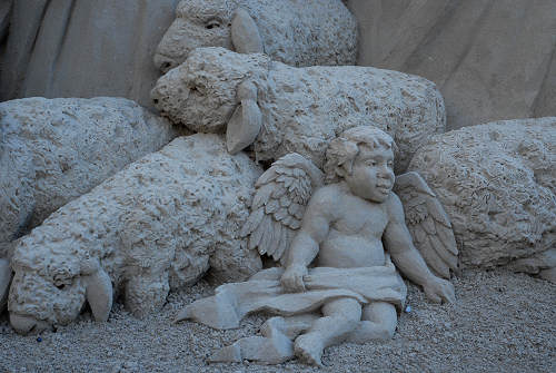 Presepio di sabbia a Jesolo Lido