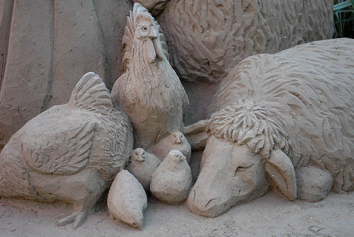 Presepio di sabbia a Jesolo Lido