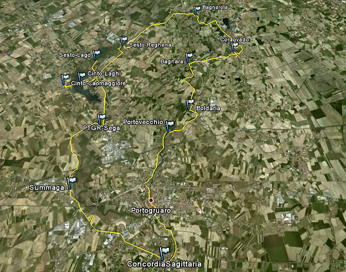 cicloturismo Lemene Reghena, Portogruaro