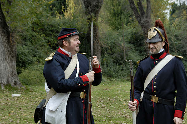 rievocazione storica del 1828 al forte Marghera a Mestre-Venezia