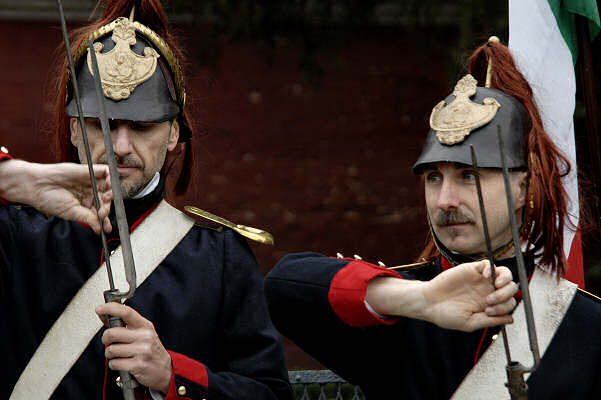 rievocazione storica del 1828 al forte Marghera a Mestre-Venezia