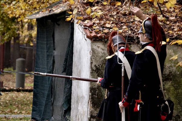 rievocazione storica del 1828 al forte Marghera a Mestre-Venezia