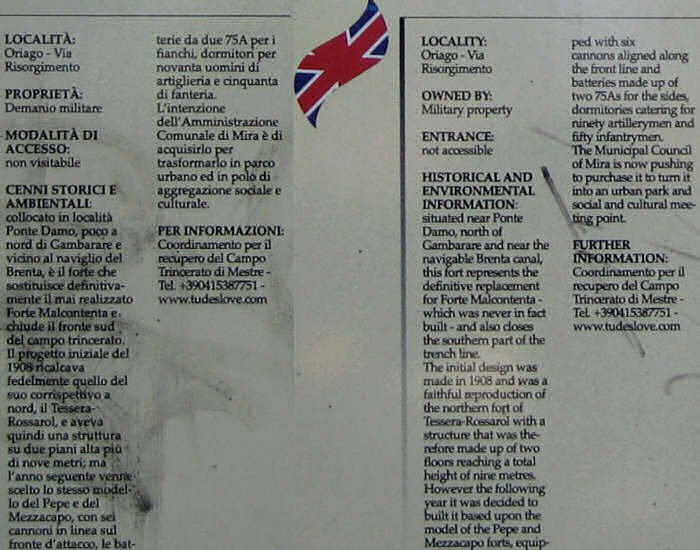 Forte Poerio a Oriago di Mira