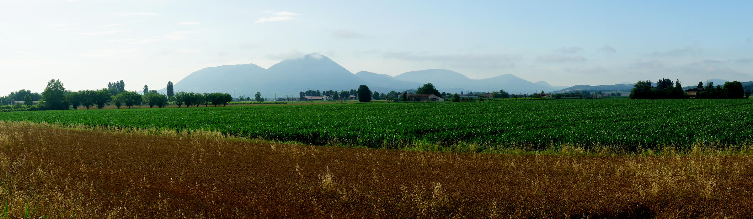 zona Monticello di Barbarano verso i Colli Euganei