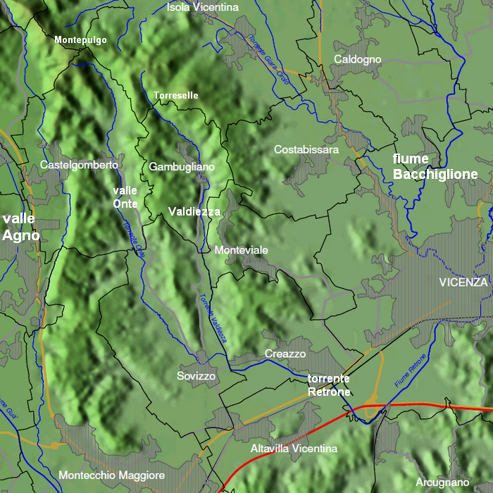 colli di Sovizzo, monti Castellari