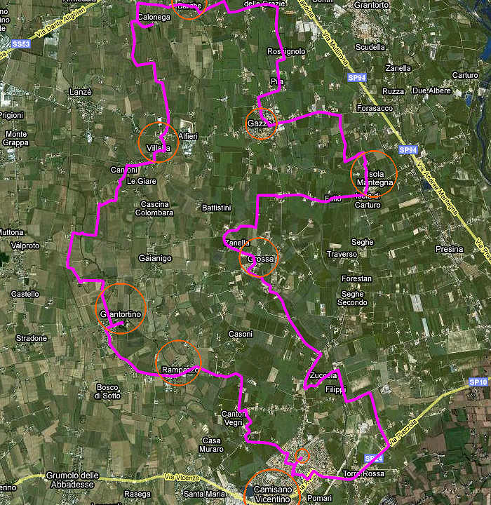 Camisano Vicentino, Gazzo Padovano