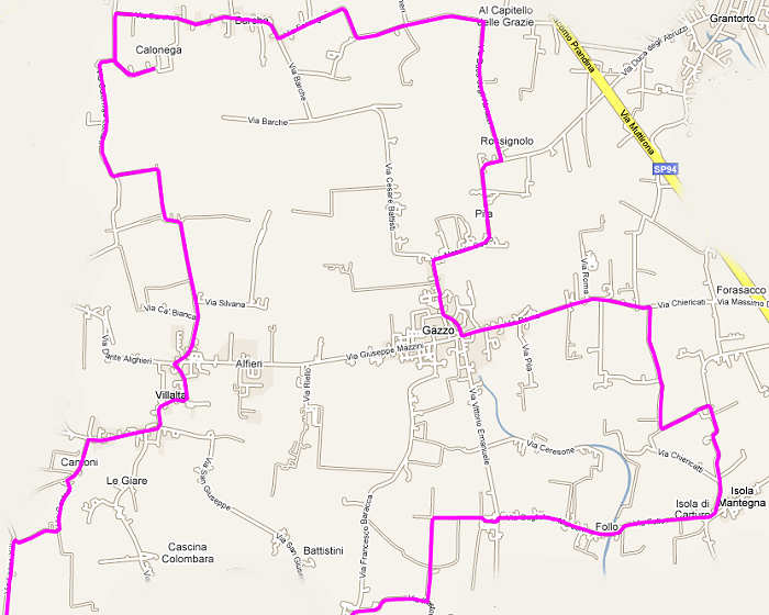 Camisano Vicentino, Gazzo Padovano