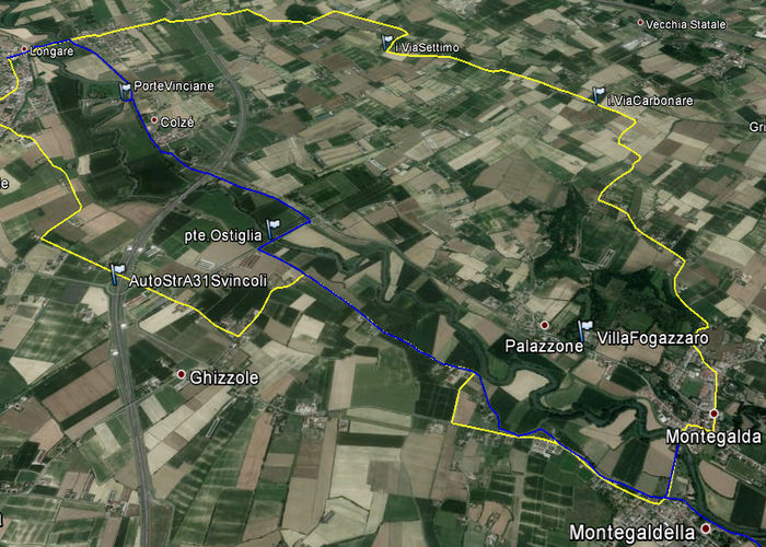 Montegalda, Montegaldella, Costozza, Longare, Secula