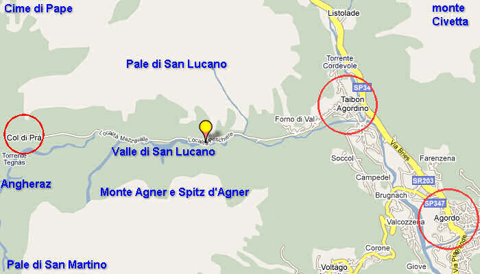 Valle di San Lucano, Taibon Agordino, Belluno Dolomiti