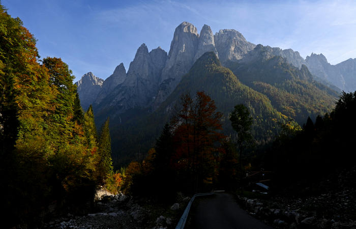 Valle di San Lucano a Taibon Agordino, Col di Pra Cascata di Pont Pale di San Lucano Agner