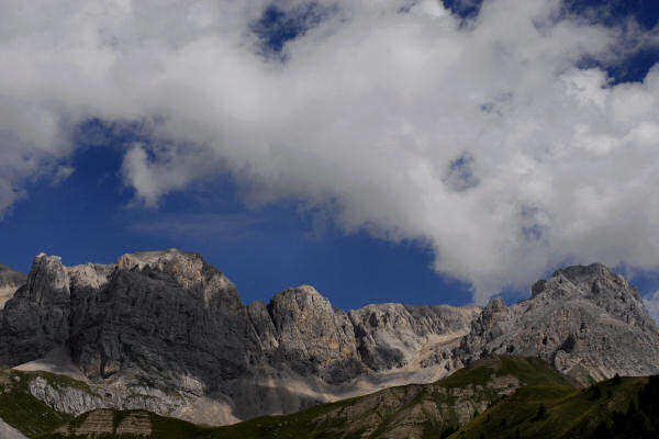 passeggiata dal passo San Pellegrino al rifugio Fociade, Dolomiti alta Valle del Biois Falcade