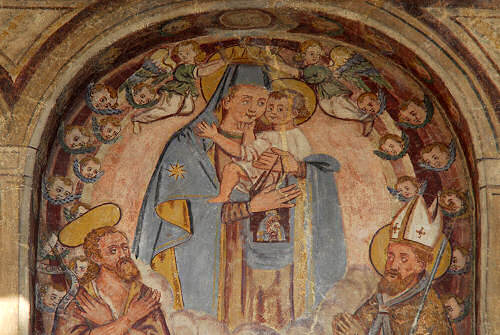 affreschi murali sacri a Canale d'Agordo