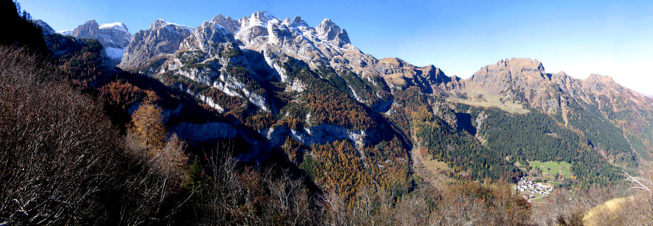 la Valle di Gares da forcella Cesurette