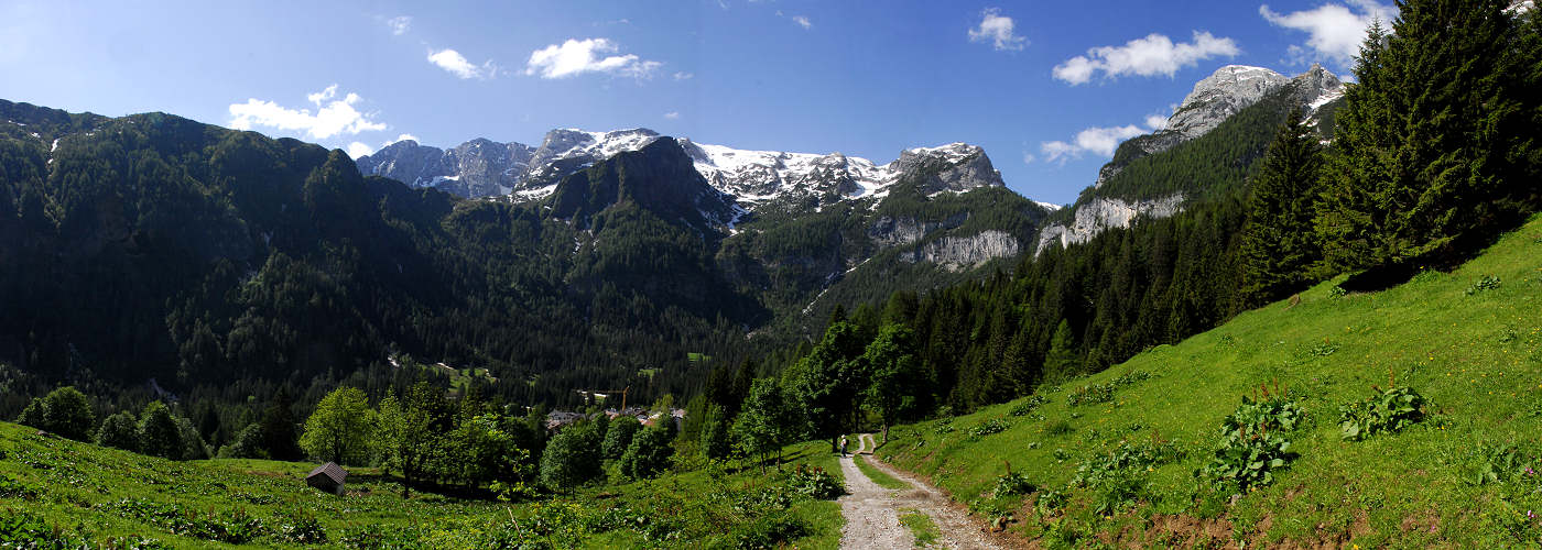 malga Stia in Val di Gares, Canale d'Agordo, Pale di San Martino