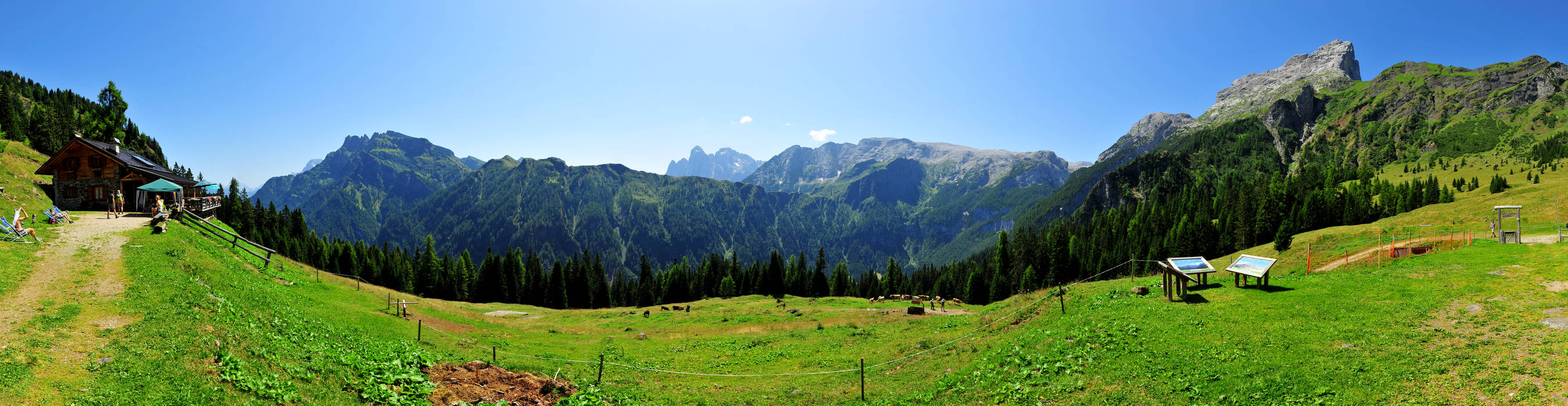 malga Stia in Val di Gares, Canale d'Agordo, Pale di San Martino