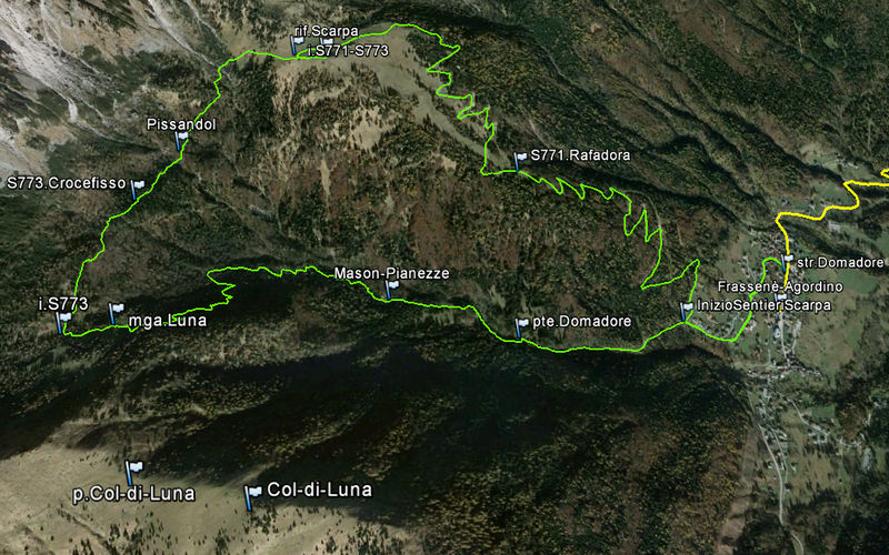 rifugio Scarpa malga Luna monte Agner Frassené di Voltago Agordino