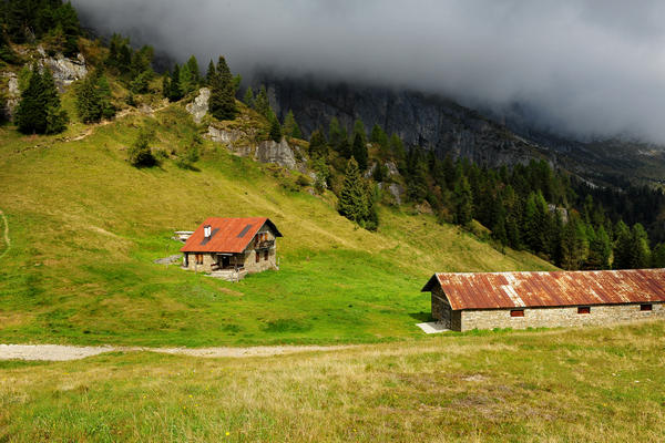 rifugio Scarpa, monte Agner, malga Col di Luna, Frassené Agordino