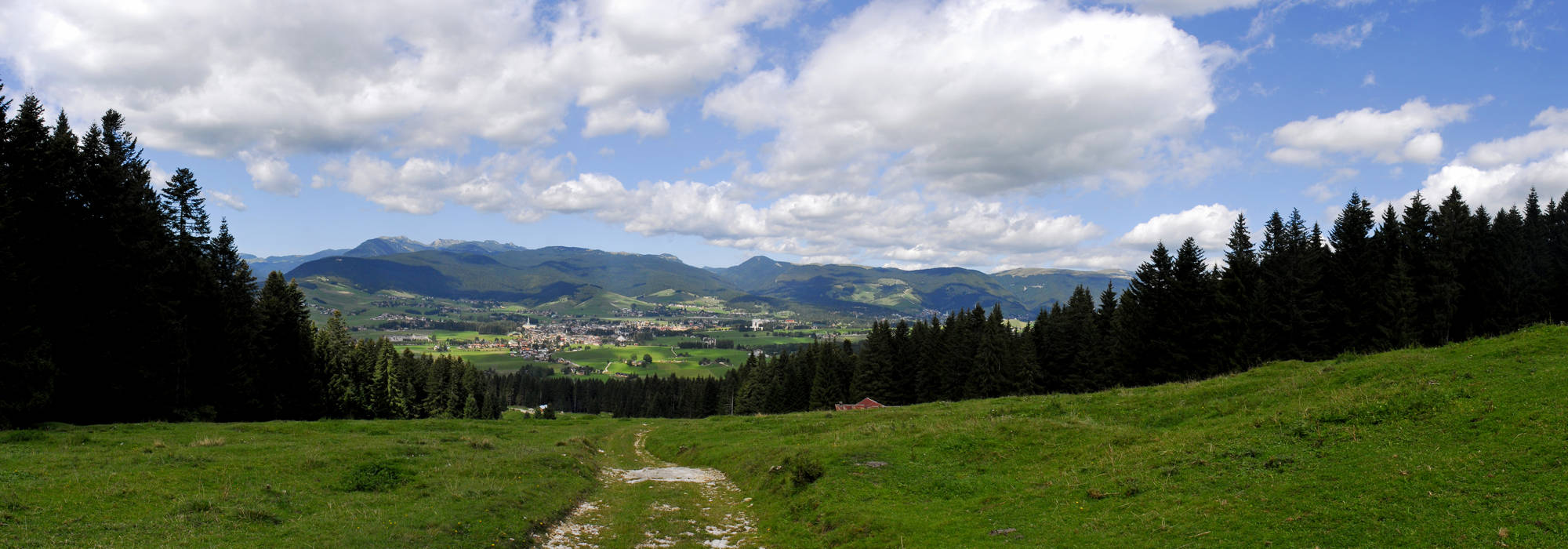 Altopiano di Asiago Sette Comuni, conca di Asiago da malga Fassa