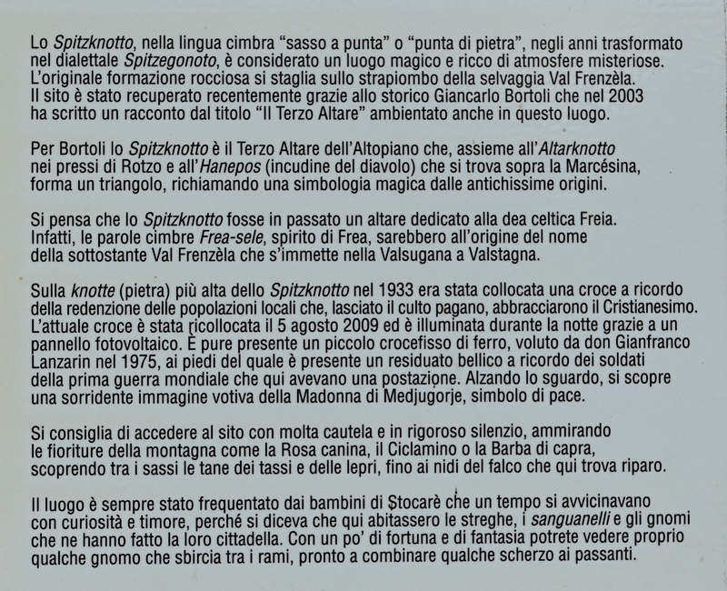 SpitzKnotto a Stoccareddo di Gallio