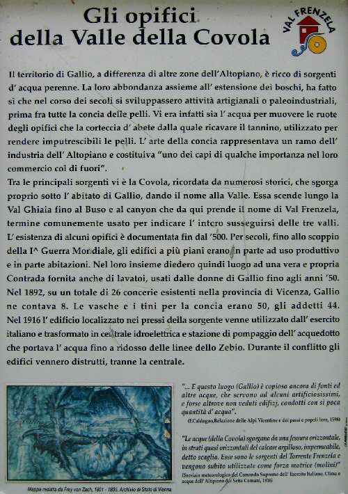 Gallio, mulini e opifici di Valle della Covola