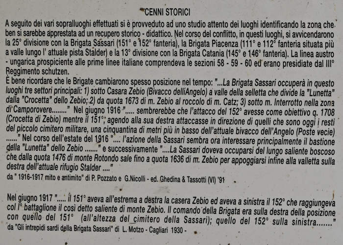 Monte Zebio - Brigata Sassari