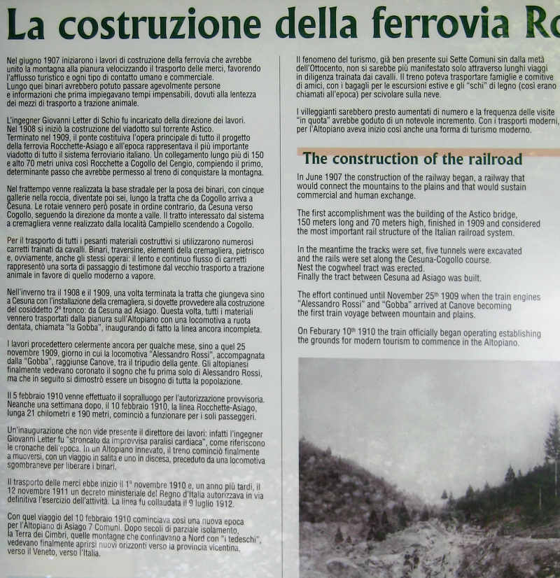 pista ciclabile del trenino