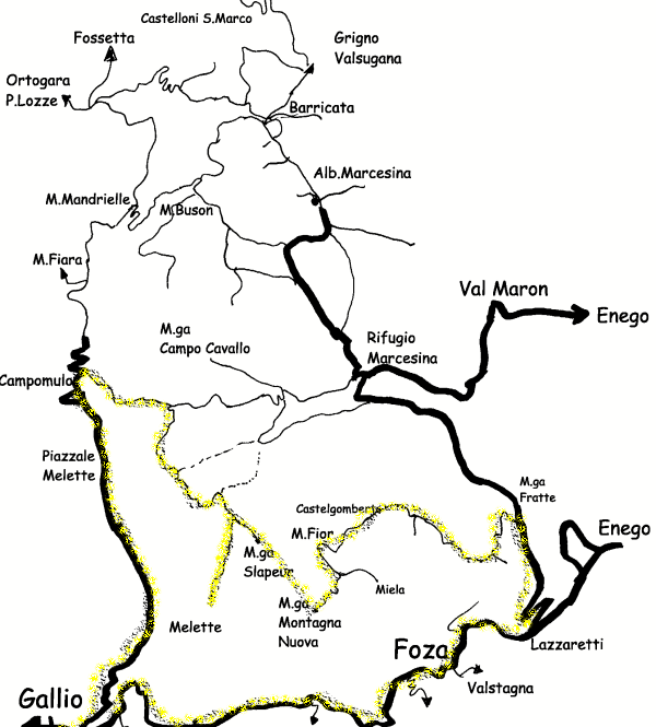 mountain bike altopiano Asiago Sette Comuni