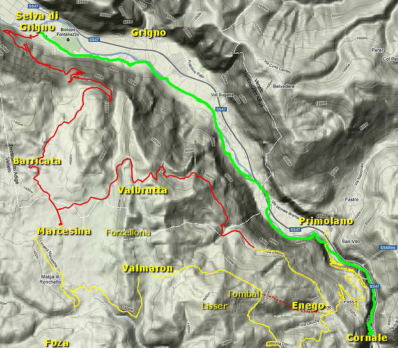 giro Primolano, Marcesina, Enego con salita Selva-Barricata