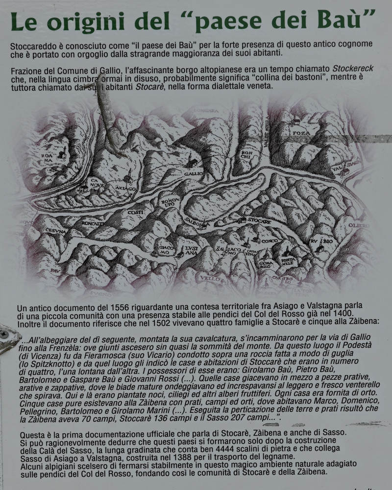 Stoccareddo di Gallio, il paese dei Baù