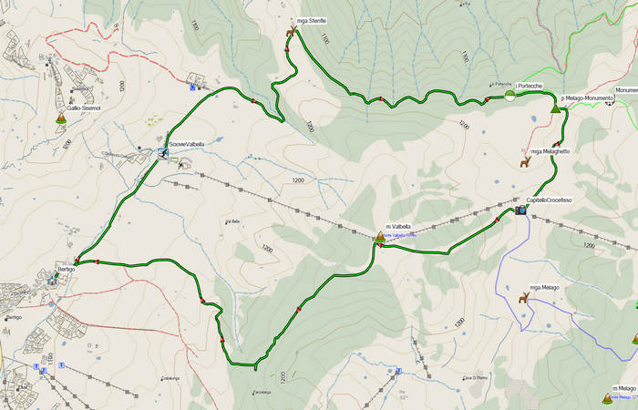 escursione Bertigo, casera Stenfle, val di Melago, monte Valbella