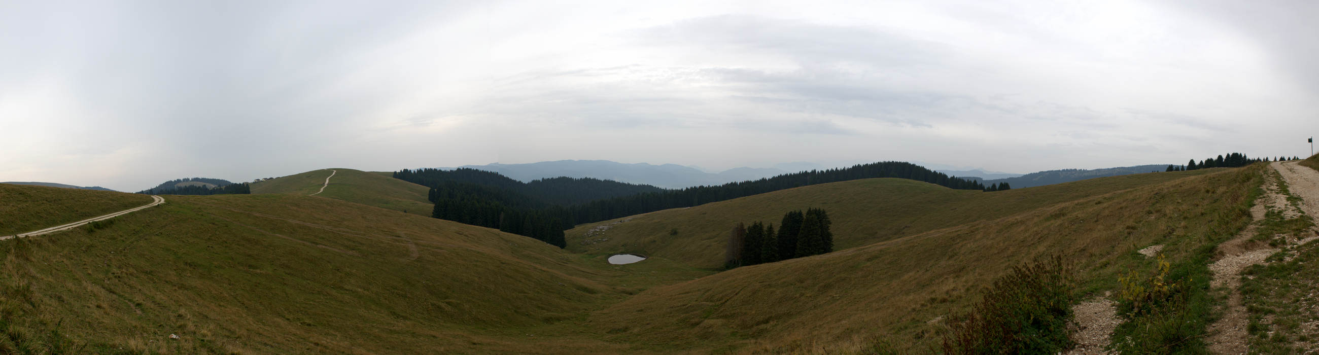 panoramica da malga Longara Davanti, Gallio, Altopiano Asiago Sette Comuni
