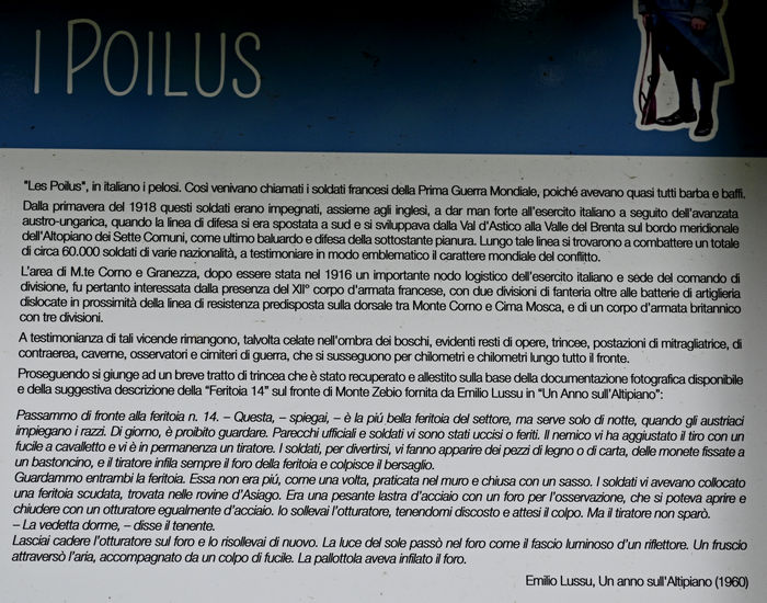 sentiero storico-naturalistico al monte Corno di Lusiana