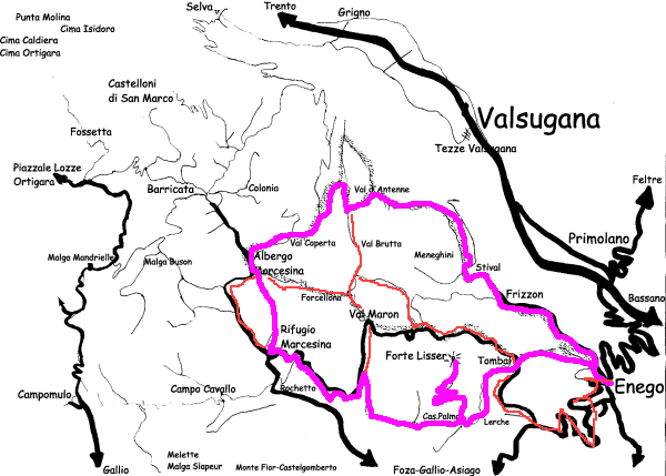 mountain bike altopiano Asiago Sette Comuni