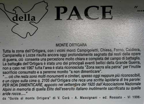 zona monumentale del monte Ortigara - altopiano di Asiago 7 Comuni