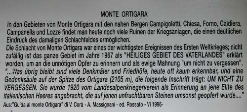 zona monumentale del monte Ortigara - altopiano di Asiago 7 Comuni