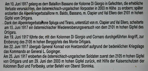 zona monumentale del monte Ortigara - altopiano di Asiago 7 Comuni