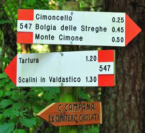 percorso storico-ambientale dal cimitero dei Crosati al Sacrario del monte Cimone di Tonezza