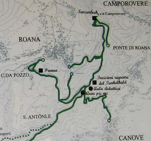 sentieri in Val d'Assa, Canove Roana