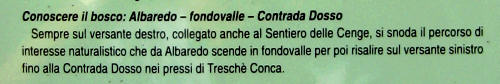 sentieri in Val d'Assa, Canove Roana