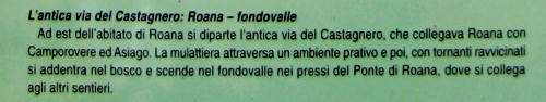 sentieri in Val d'Assa, Canove Roana